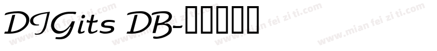 DIGits DB字体转换